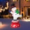 Glitzhome® 6ft. Lighted Inflatable Rotating Snowman Décor